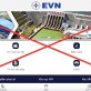 Xuất hiện trang web giả mạo thương hiệu EVN